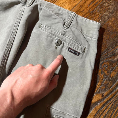 Vintage Energie Cargo Trousers Grey 38W 30L