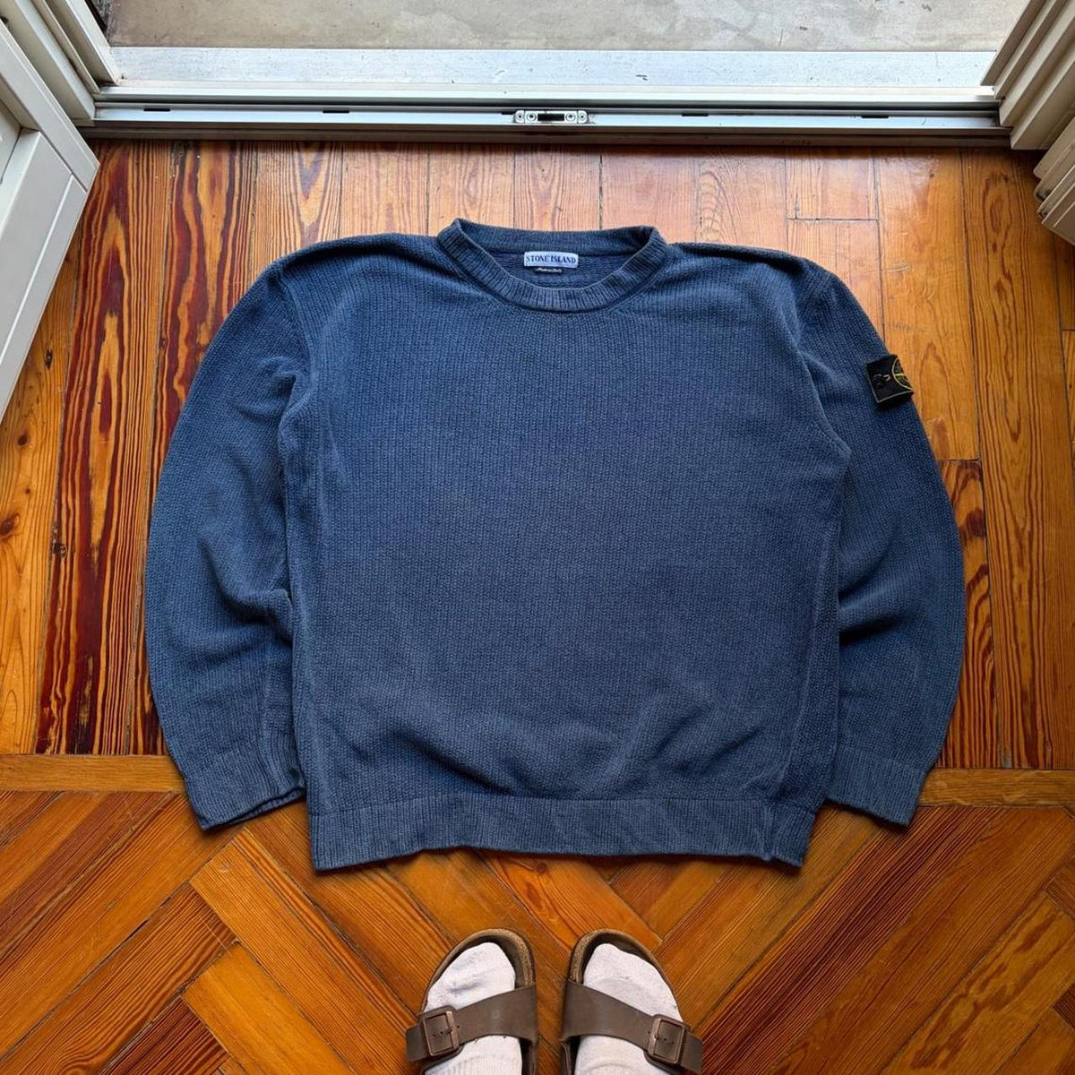 S/S 1998 Stone Island Chenille Knitted Jumper XL