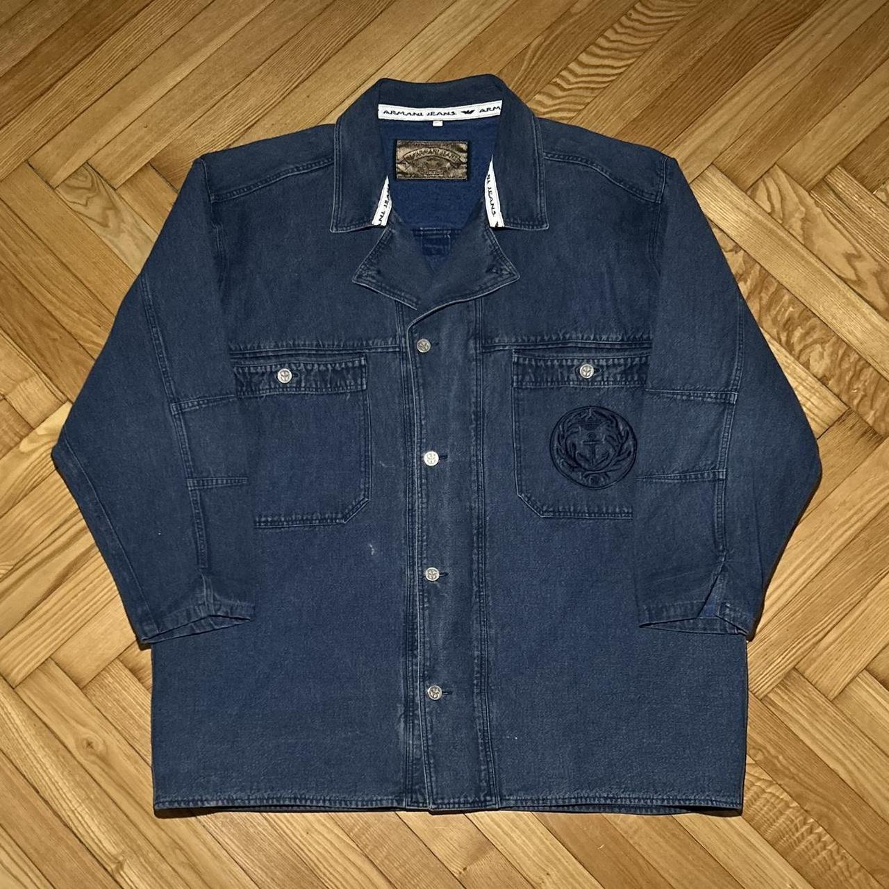 1990s Armani Jeans Denim Jacket L