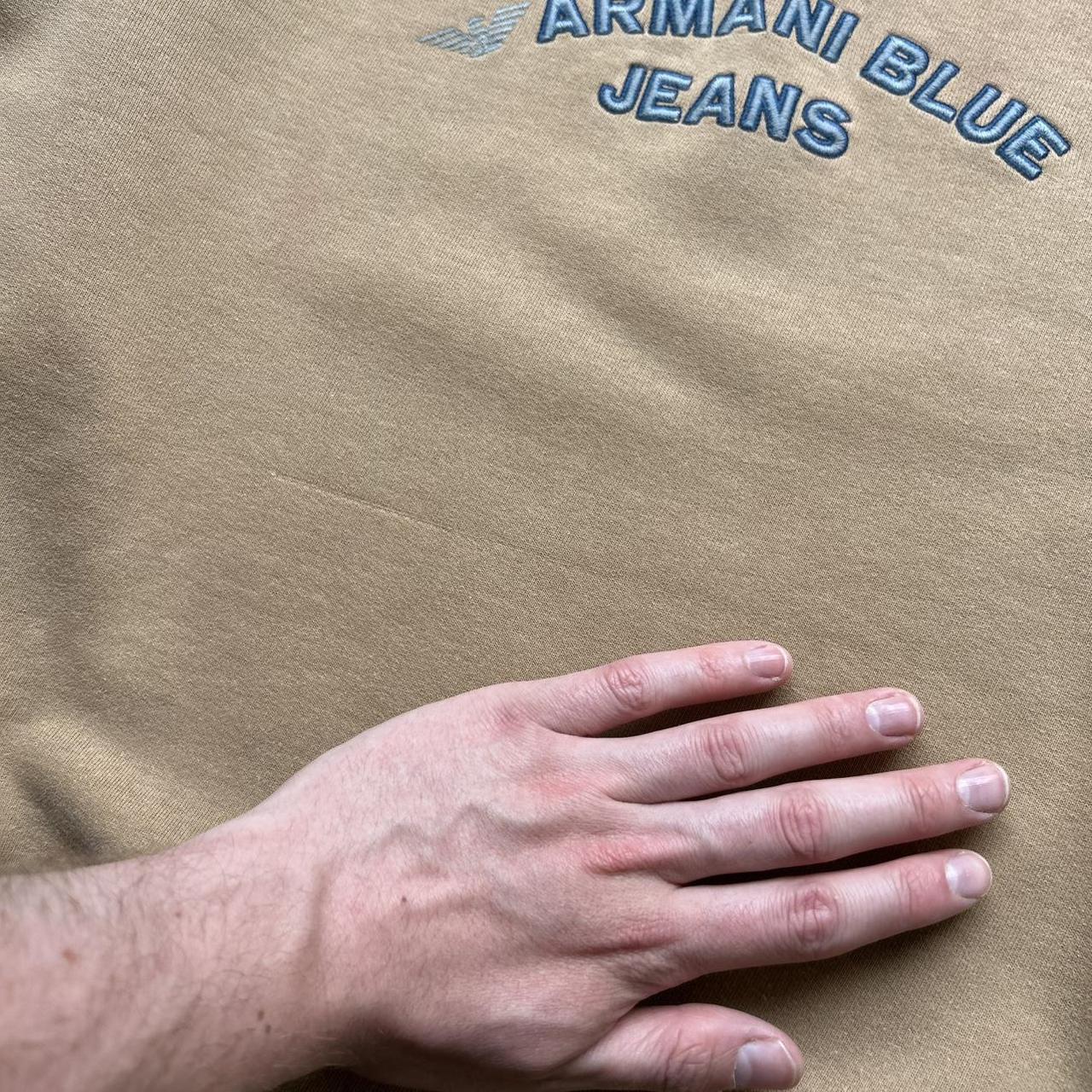 1990s Armani Blue Jeans Sweatshirt L