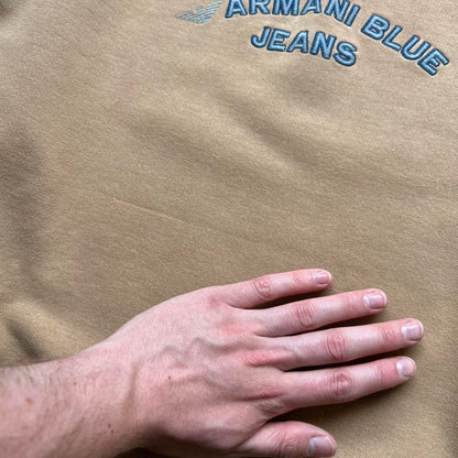 1990s Armani Blue Jeans Sweatshirt L