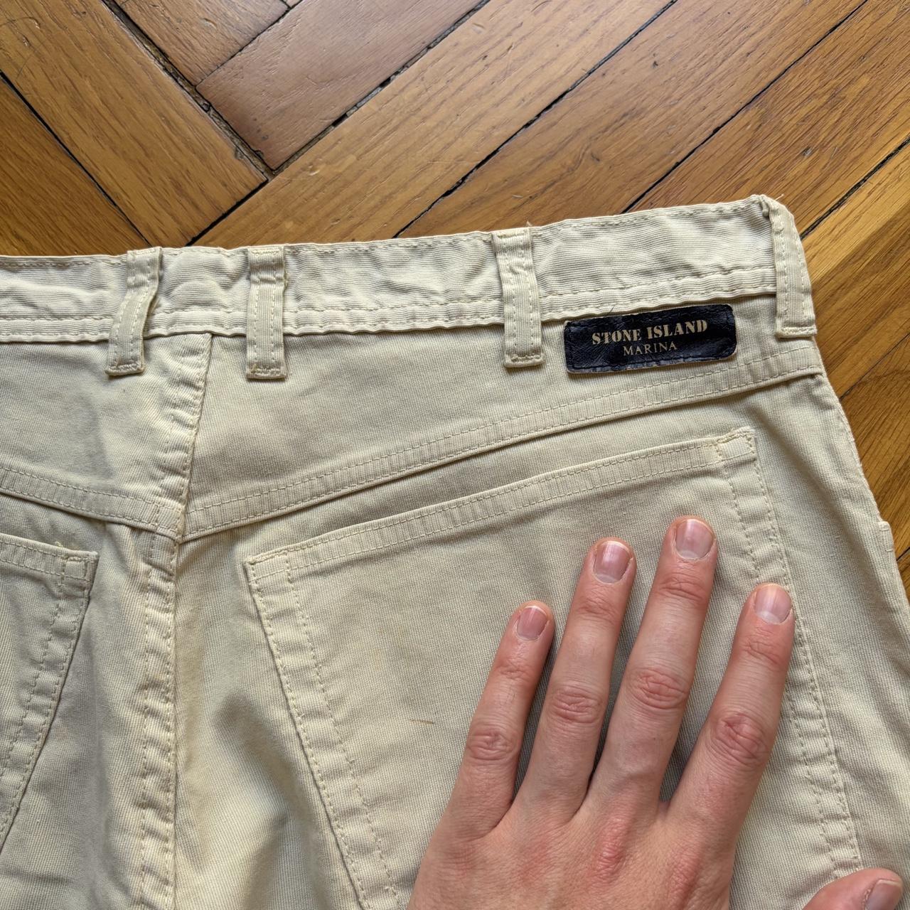1990s Stone Island Marina Trousers Beige 32W 30L