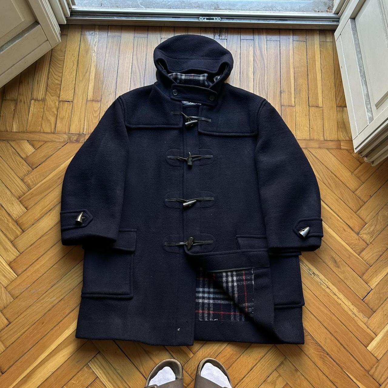 1990s Burberry Duffle Coat Navy XL