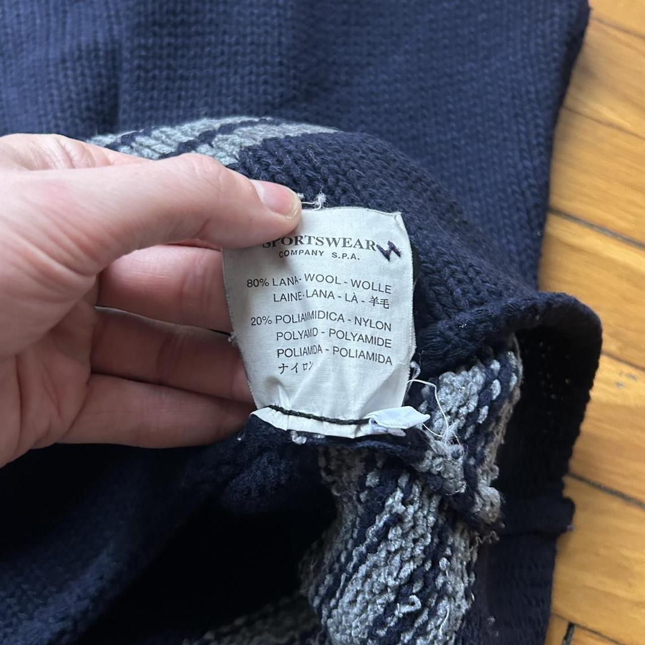 A/W 1997 Stone Island Knitted Jumper Navy L