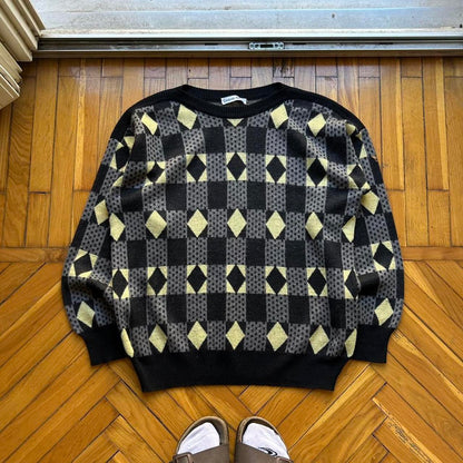 1980s Giorgio Armani Eagle Knitted Jumper L