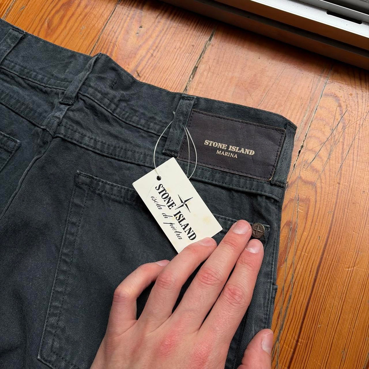 1990s Stone Island Marina Jeans Grey BNWT 28W 34L