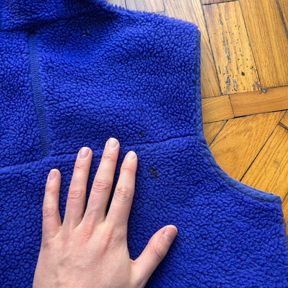 1990s Patagonia Fleece Gilet Blue Women's S