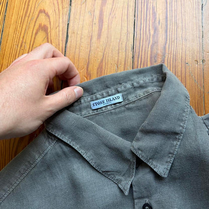 S/S 2006 Stone Island Linen Shirt M