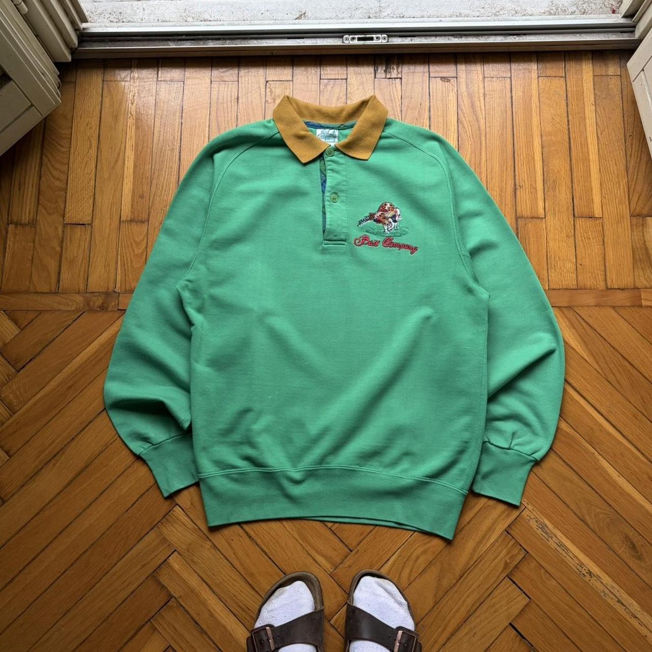1980s Best Company Sweatshirt Green M