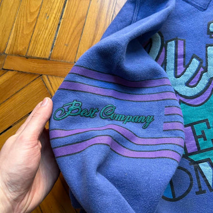 1980s Best Company Skiing Sweatshirt Blue L