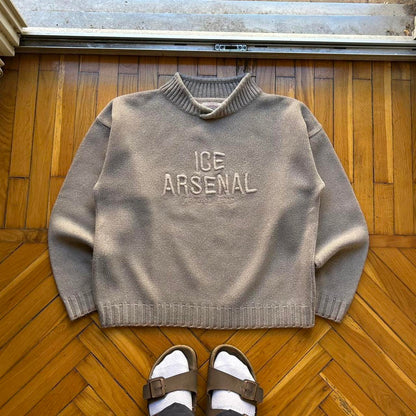 1990s Armani Jeans Ice Arsenal Knitted Jumper M