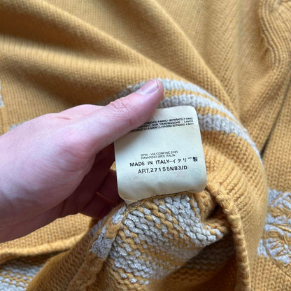 A/W 1997 Stone Island Knitted Jumper Yellow L