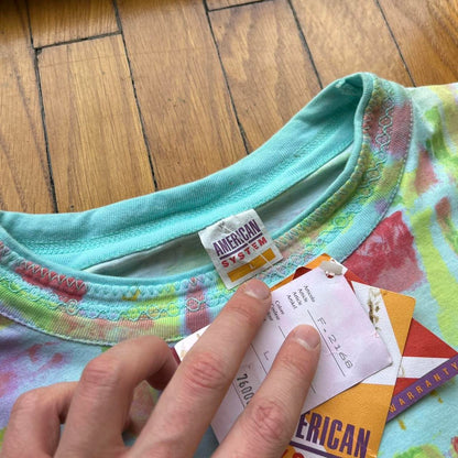 1990s American System Pattern T Shirt BNWT M