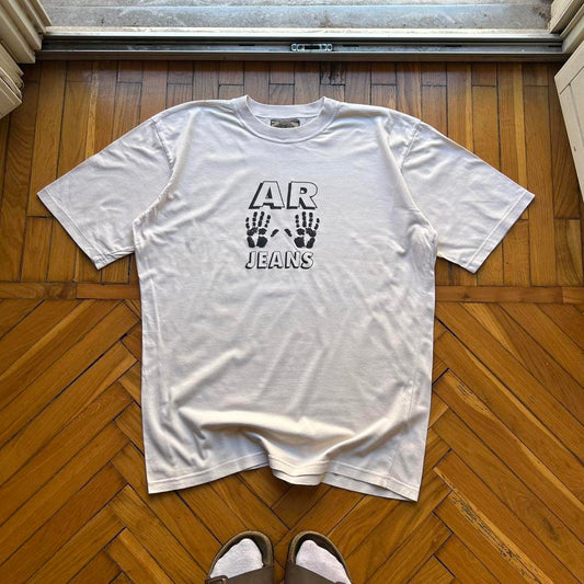 1980s Armani Jeans Graphic T Shirt M