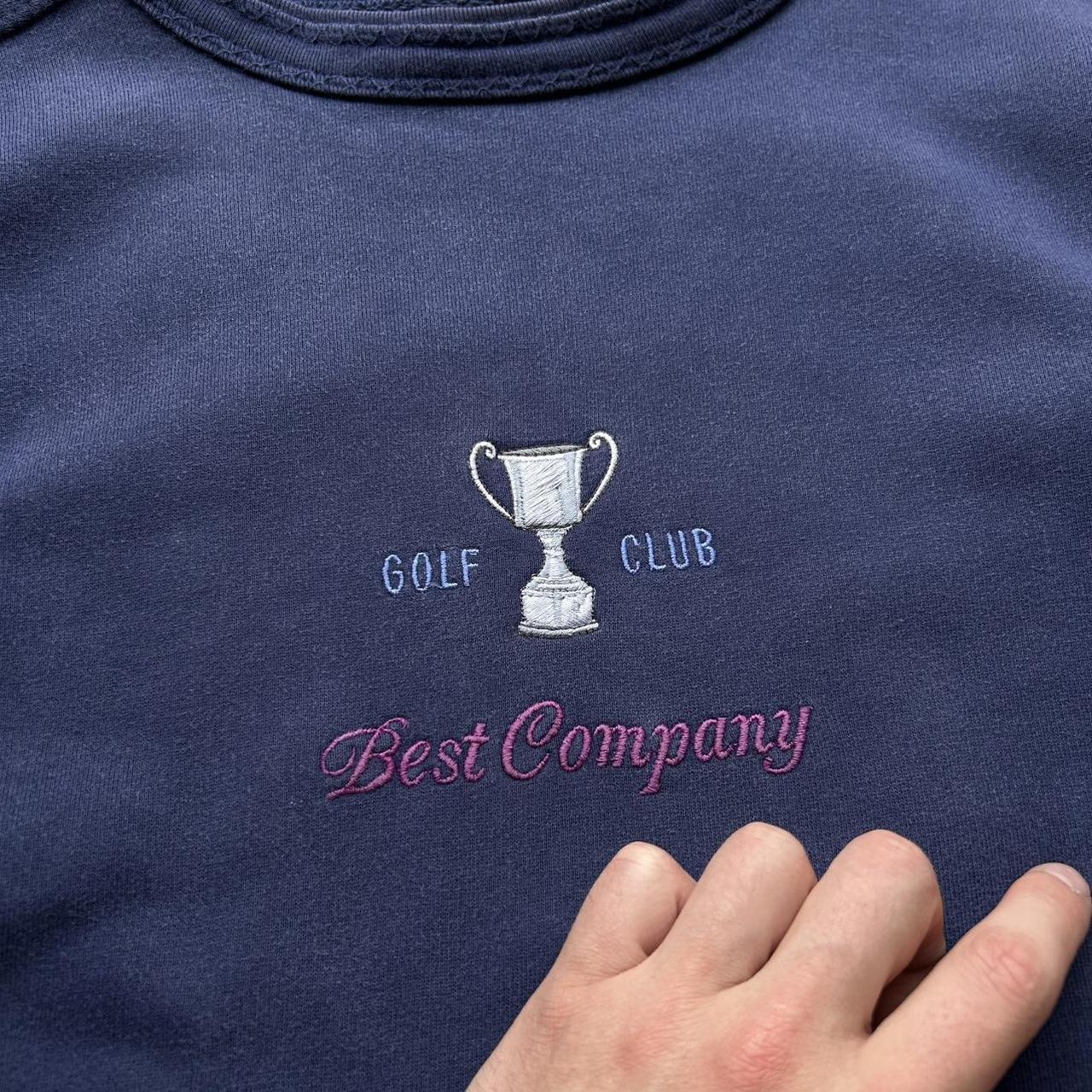 1990s Best Company Golf Club Sweatshirt Navy XL