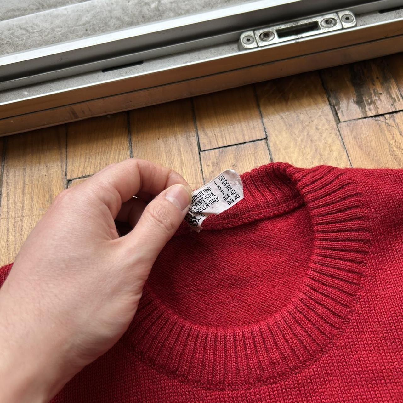 1980s Cerruti 1881 Knitted Jumper Red S
