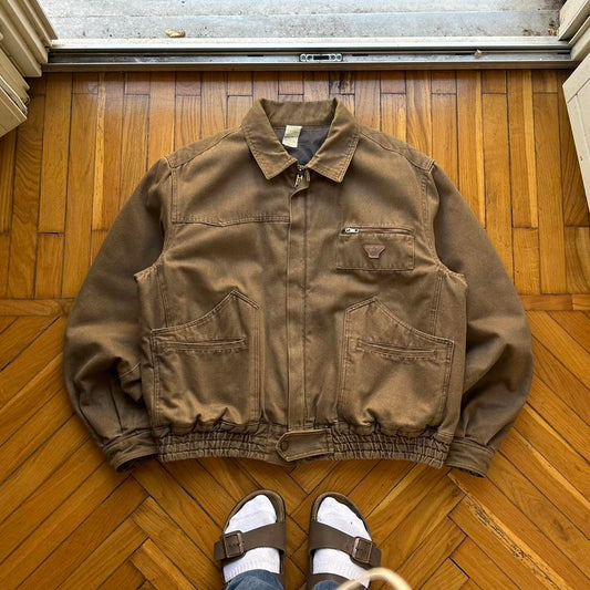 1980s Giorgio Armani Bomber Jacket Brown L