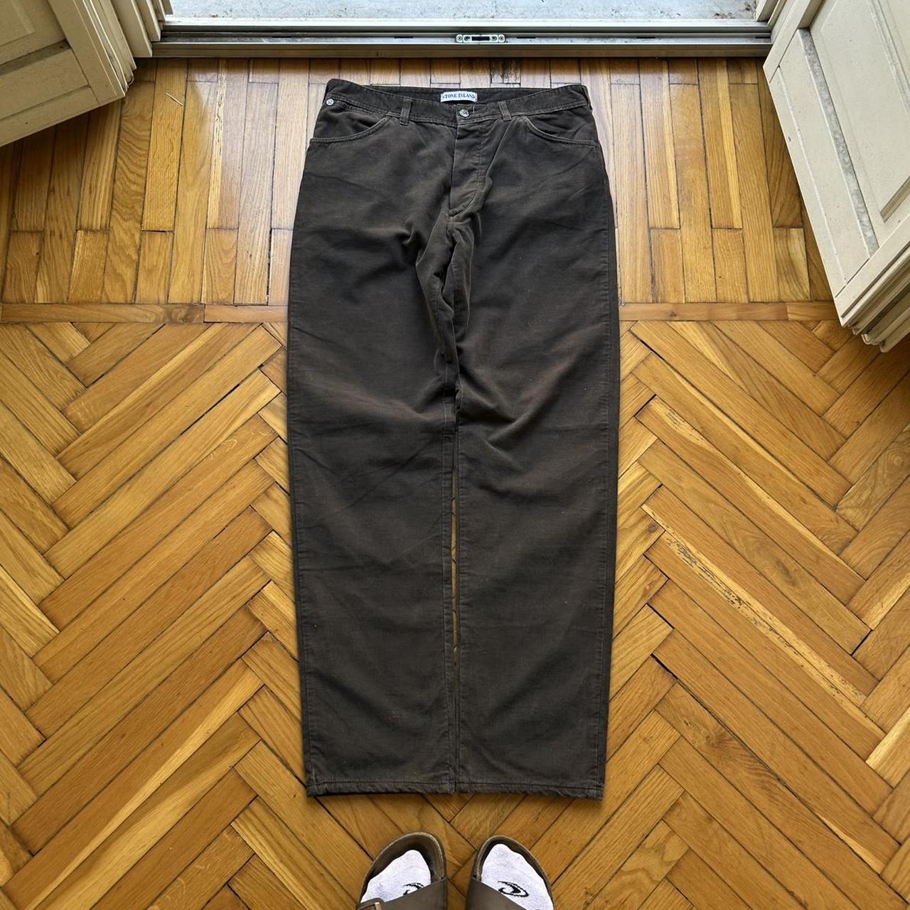 A/W 1997 Stone Island Marina Corduroy Trousers Brown 34W 32L