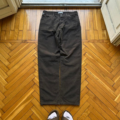A/W 1997 Stone Island Marina Corduroy Trousers Brown 34W 32L