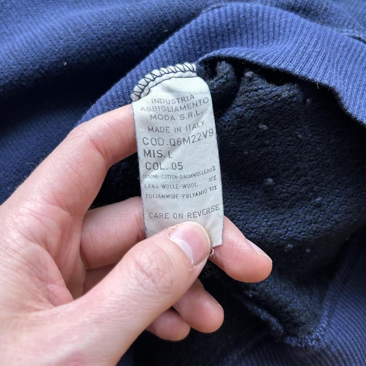 1990s Armani Jeans Roll Neck Sweatshirt Navy L