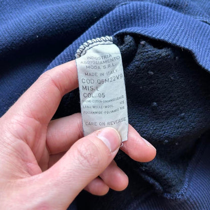 1990s Armani Jeans Roll Neck Sweatshirt Navy L