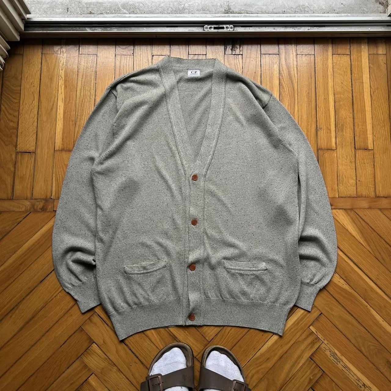 1980s CP Company Knitted Cardigan Grey M