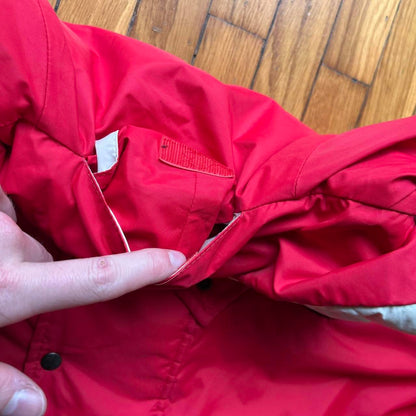 1980s Moncler Grenoble Down Jacket Red XXL