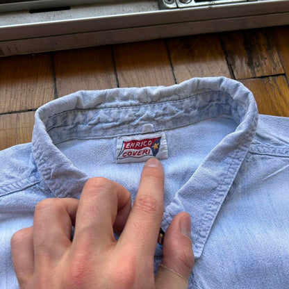 1990s Enrico Coveri Denim Shirt Blue L