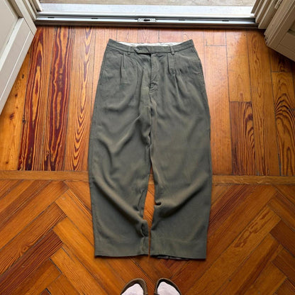 1990s Emporio Armani Trousers Khaki 30W 28L