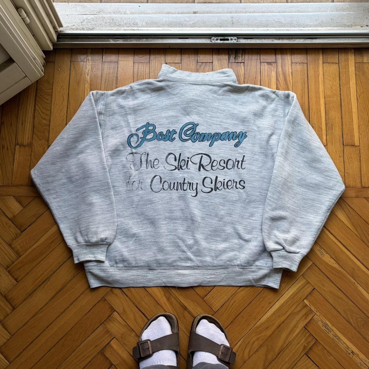 1980s Best Company Cardigan Grey L