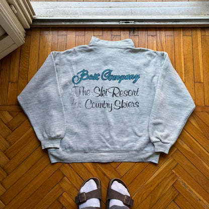 1980s Best Company Cardigan Grey L