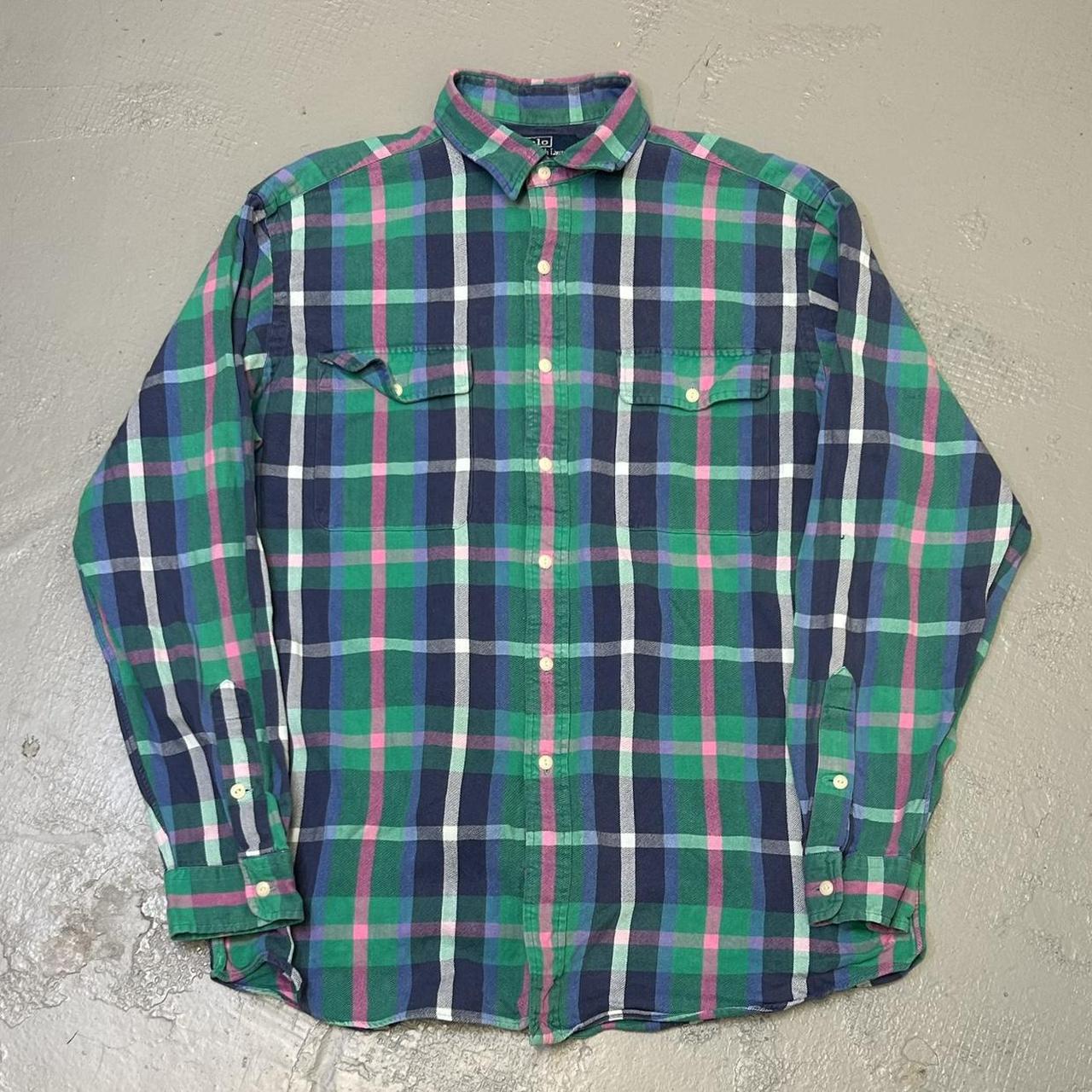 1990s Ralph Lauren Flannel Shirt L