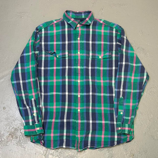 1990s Ralph Lauren Flannel Shirt L