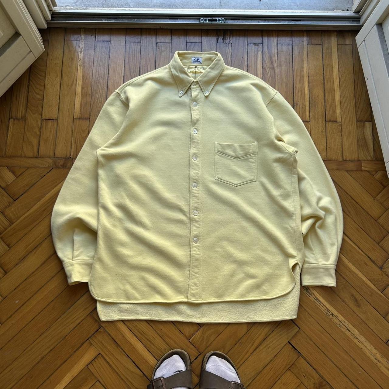1980s CP Company Shirt Yellow XL