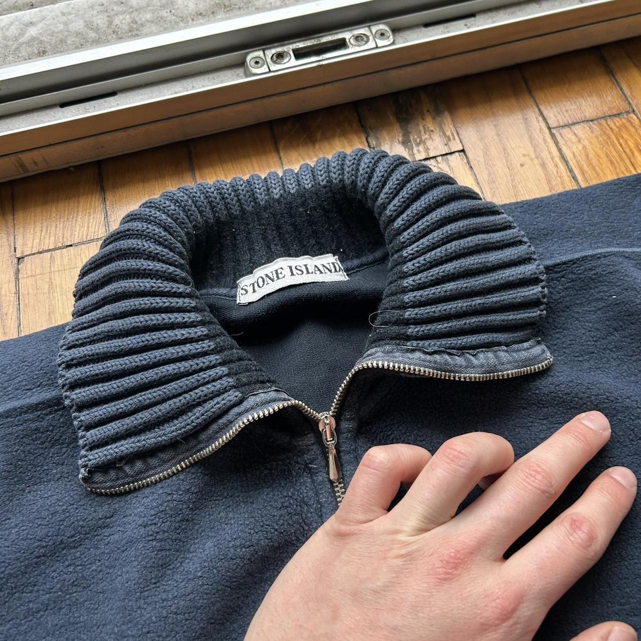 1980s Stone Island Fleece Sweatshirt Navy S