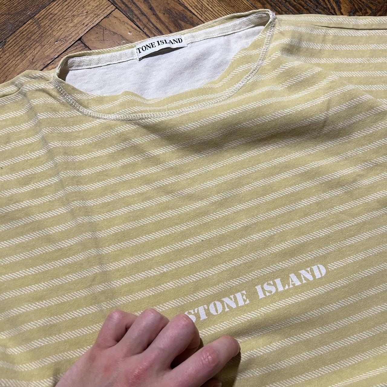 Vintage Stone Island Striped T Shirt L