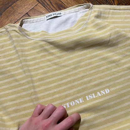 Vintage Stone Island Striped T Shirt L