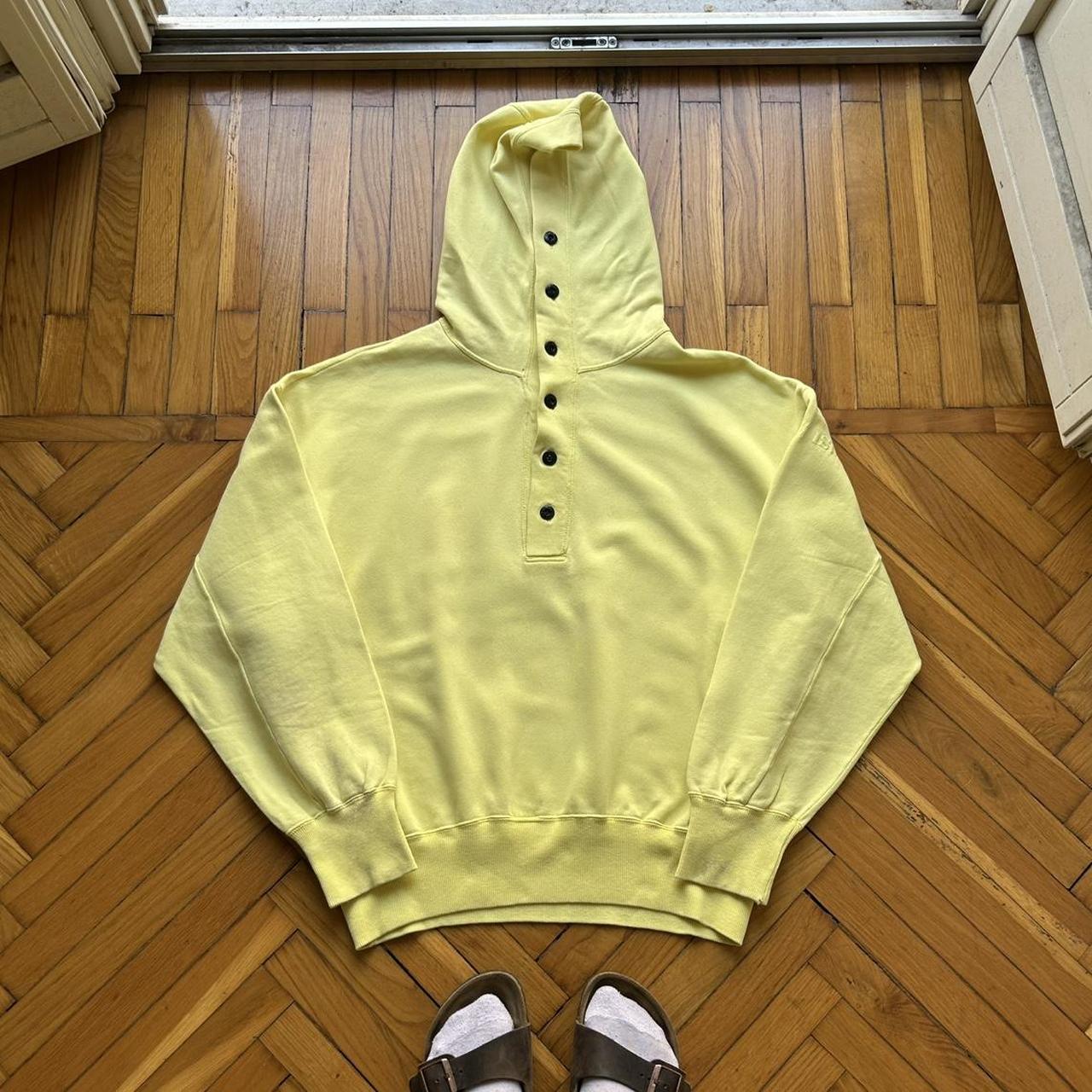 1980s Stone Island Hoodie Yellow L