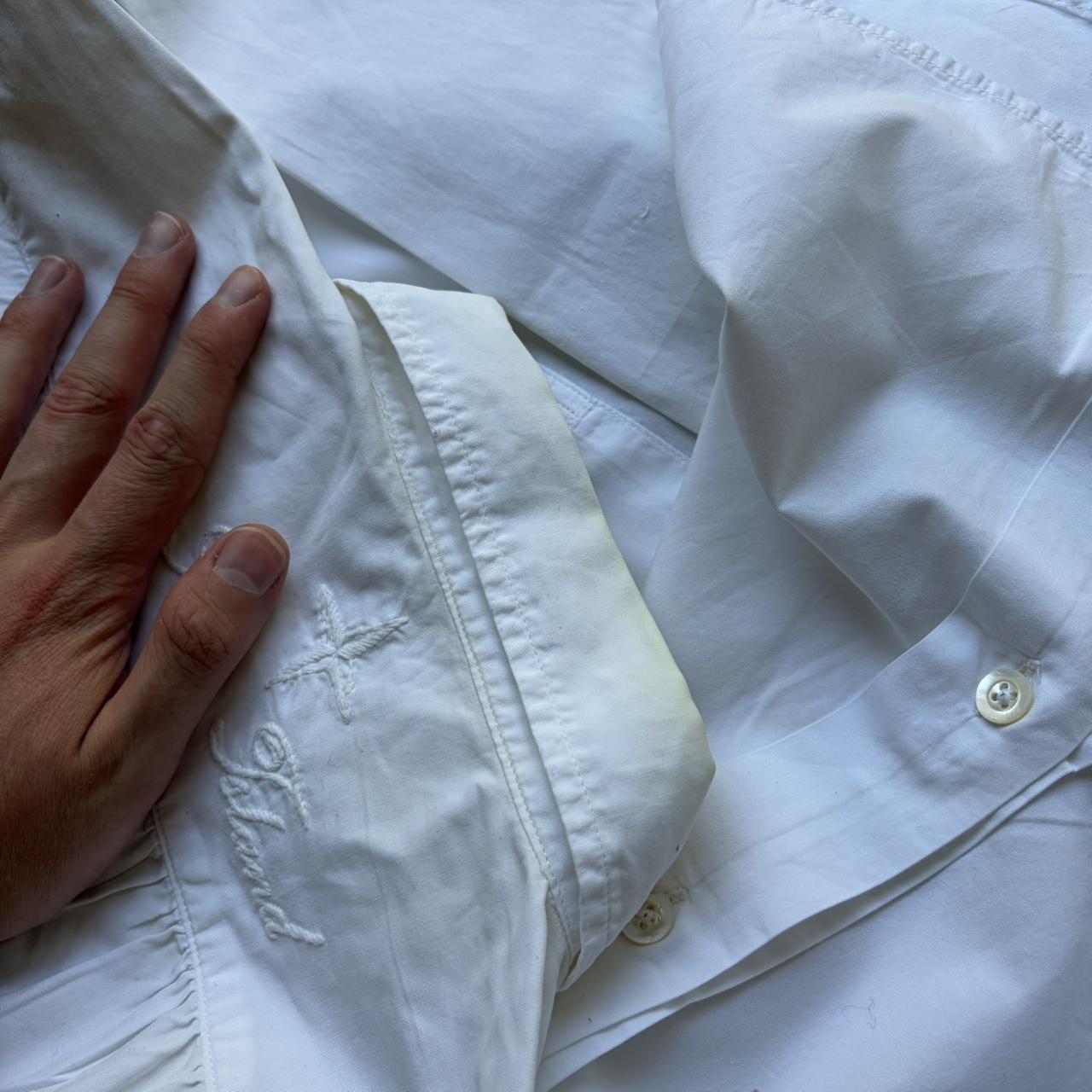 1980s Stone Island Script Shirt White L