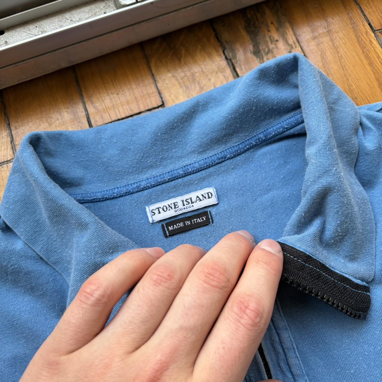 S/S 2005 Stone Island Polo Shirt Blue L