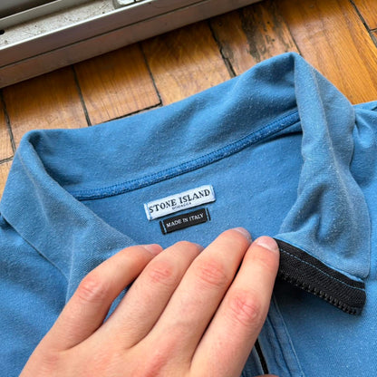 S/S 2005 Stone Island Polo Shirt Blue L