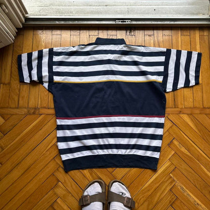 1990s Paul & Shark Striped Polo Shirt M
