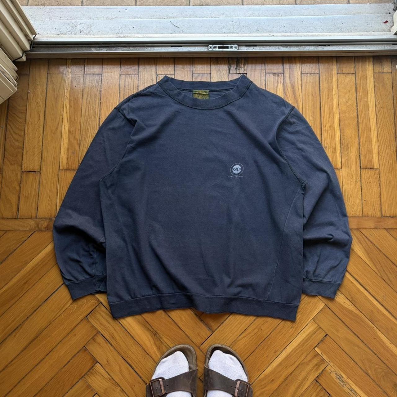 1990s Guido Pellegrini LS T Shirt Navy S