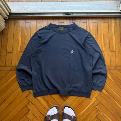 1990s Guido Pellegrini LS T Shirt Navy S
