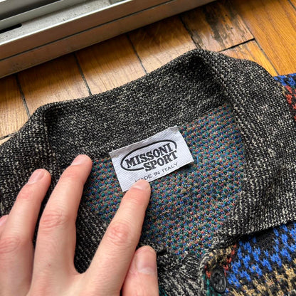1990s Missoni Sport Collared Knitted Jumper XL