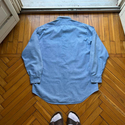 1980s CP Company Denim Shirt Blue L