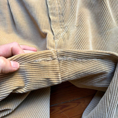 1980s Cerruti 1881 Corduroy Trousers Tan 32W 30L