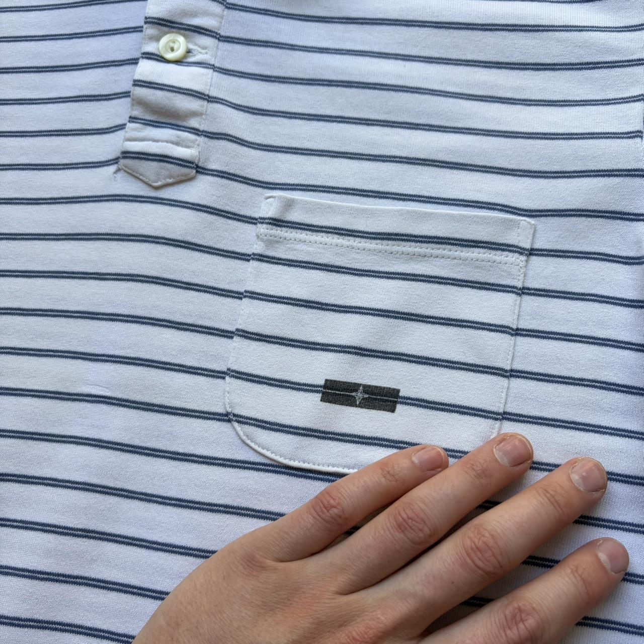 S/S 2008 Stone Island Denims Striped Polo Shirt M
