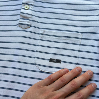 S/S 2008 Stone Island Denims Striped Polo Shirt M