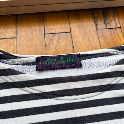 1990s Best Company Striped Sweatshirt M